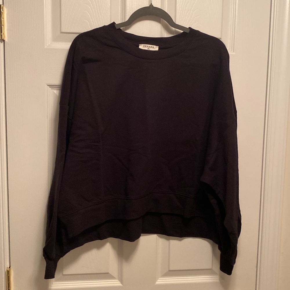 NWOT Zenana 2 Piece Black Lounge Set…size XL - Picture 2 of 8